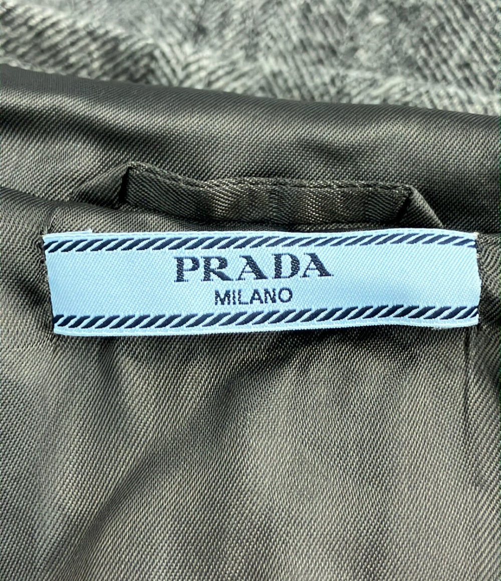 PRADA ウール フーデッド ピーコート 88747 レディース SIZE 42 プラダ