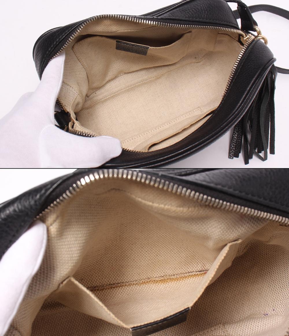 GUCCI(グッチ) ショルダーバッグ ソーホー 308364 黒 タッセル レザー Amazon | [グッチ] バッグ(ショルダーバッグ) 308364 A7M0G ブラック
