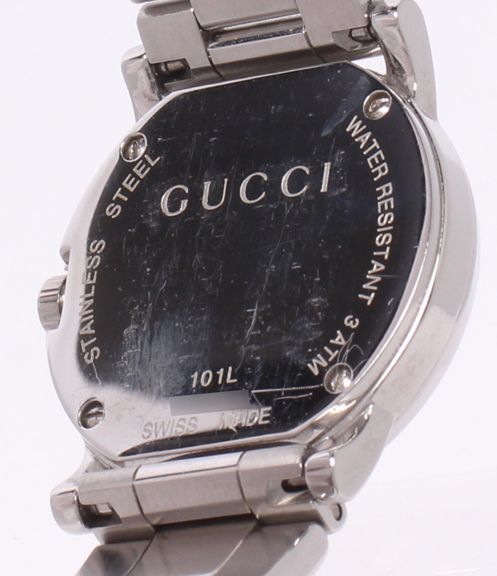 GUCCI 腕時計 Gラウンド クオーツ ホワイト 101L レディース グッチ