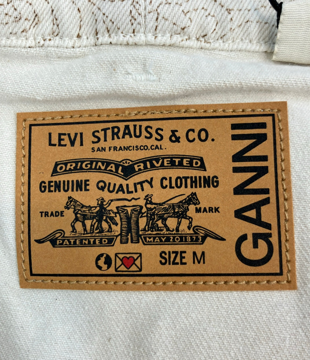 美品 LEVI’S GANNI オフショルダーデニムジャケット PC9-87493-0000 レディース SIZE M リーバイス ガニー