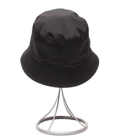 美品 PRADA バケットハット 三角プレート RE-NYRON 1HC137 レディース メンズ SIZE M プラダ