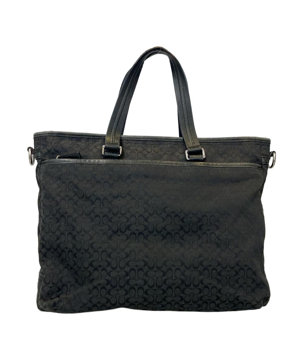 COACH 2WAY トートバッグ ショルダーバッグ 斜め掛け ミニシグネチャー 