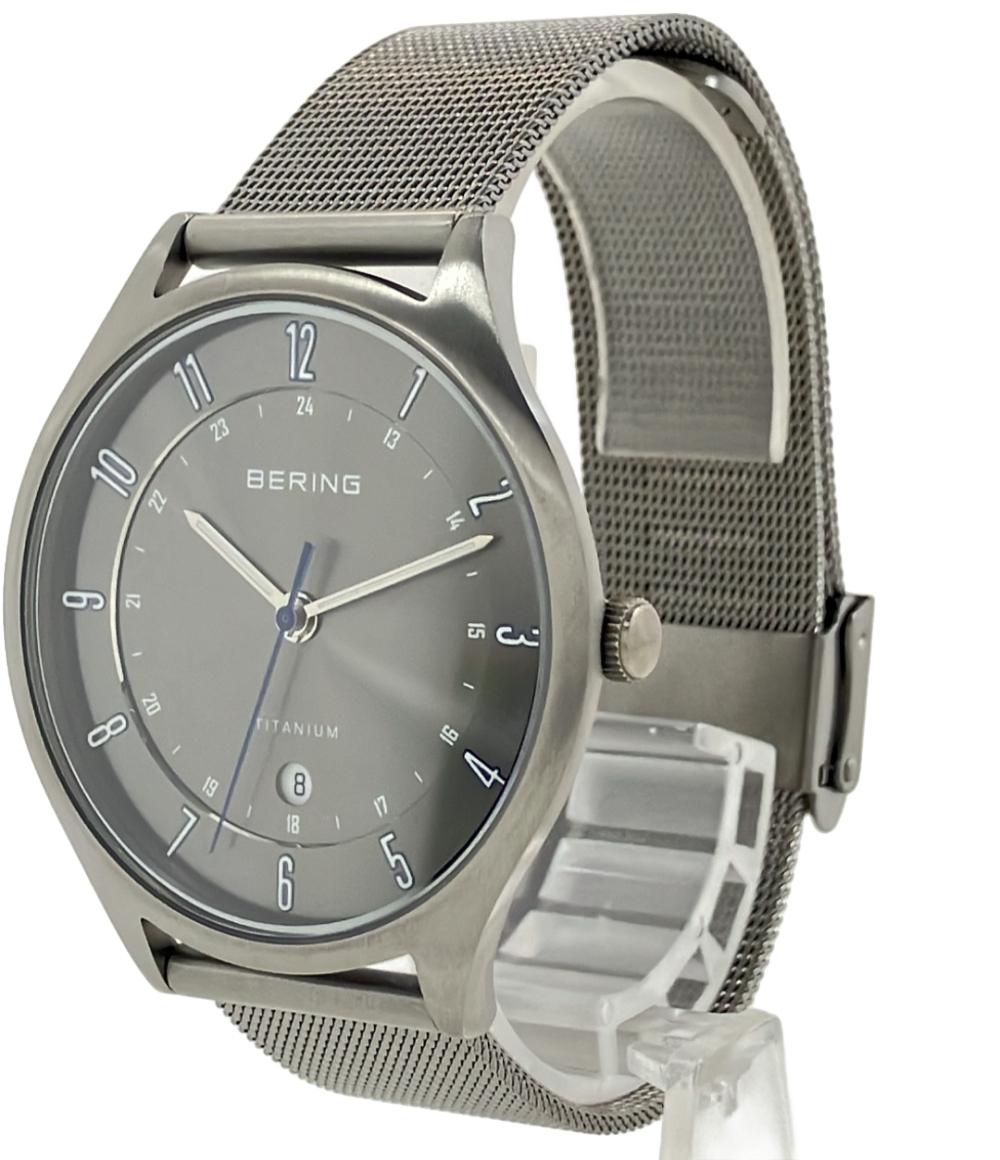 ベーリング 腕時計 クオーツ シルバー 11739-373 メンズ BERING