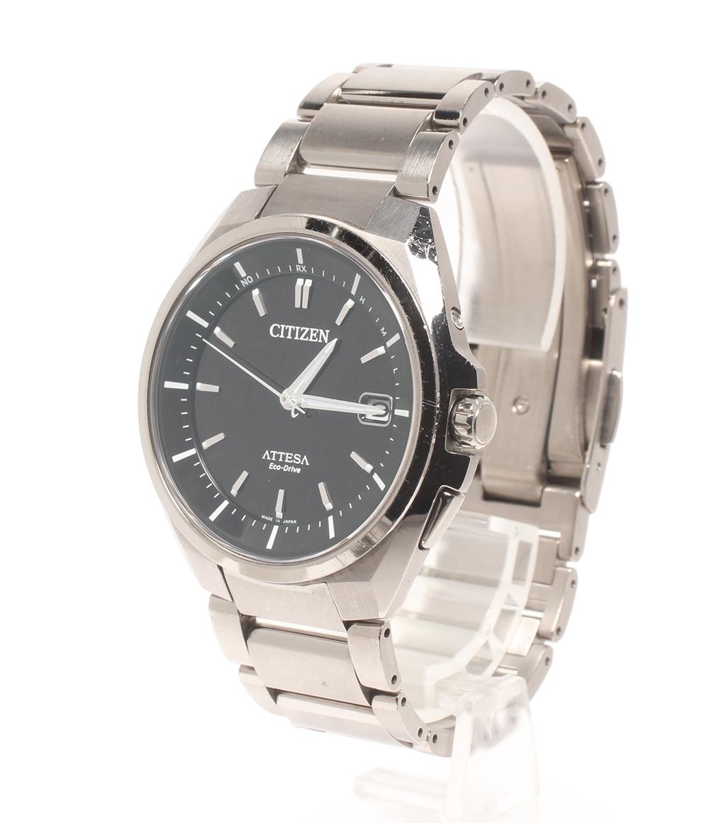 CITIZEN 腕時計 アテッサ ATTESA ソーラー ブラック H110-T016308 メンズ シチズン