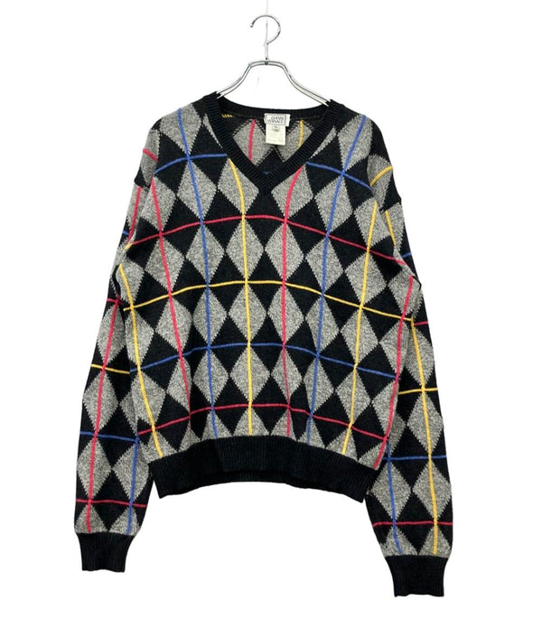 VERSACE チェック柄 ノースリーブセーター VERSACE チェック柄 ノースリーブセーター