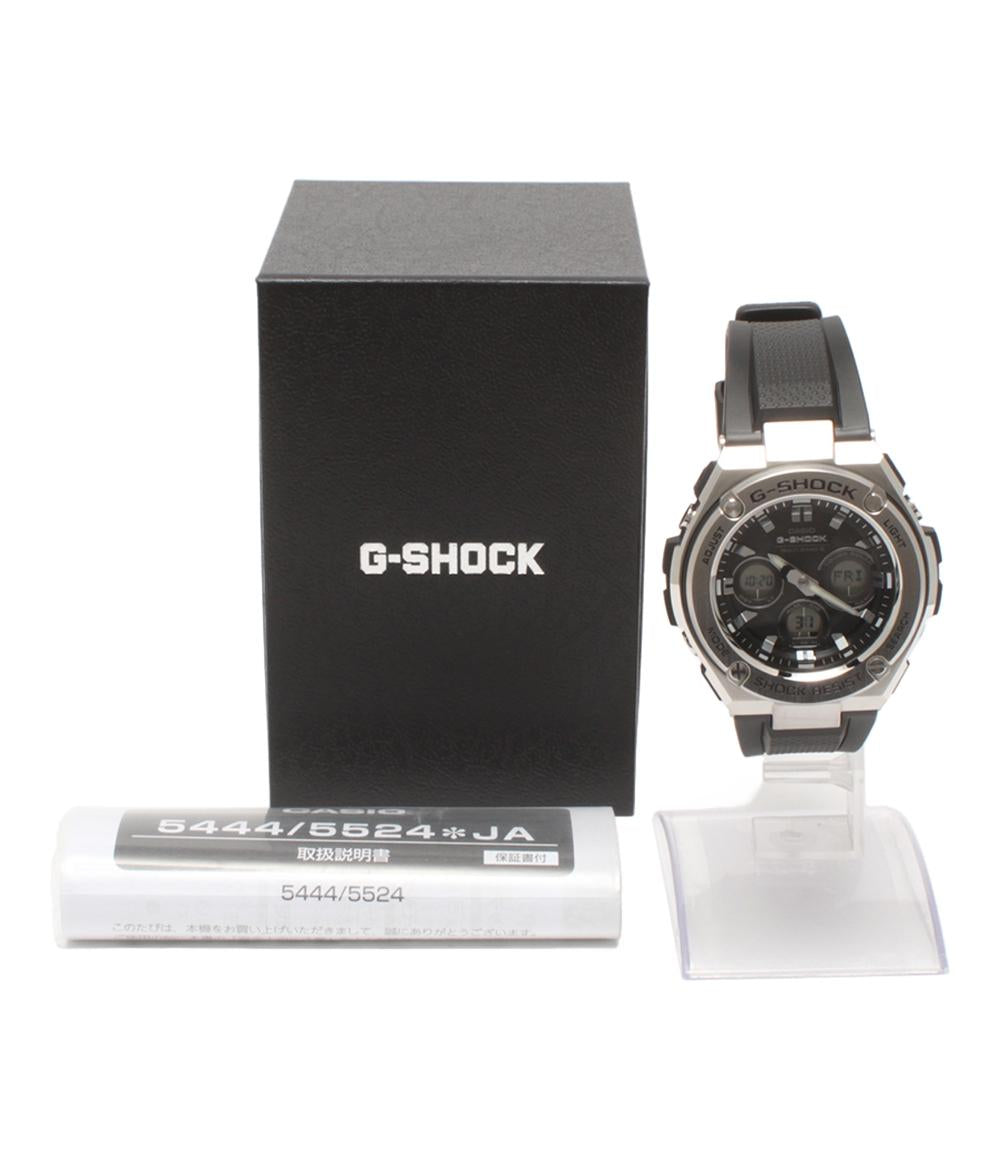 美品 カシオ 腕時計 Gスチール G-STEEL G-SHOCK ソーラー ブラック GST-W310-1AJF メンズ CASIO