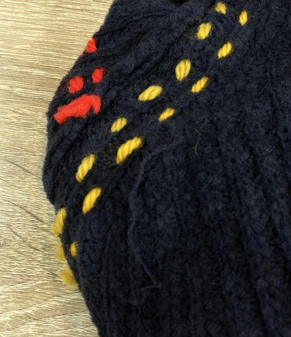 PHINGERIN 長袖カーディガン ニット ナイロン混 スプリング デニムジャケット風手編み PG1 Knit PD-212-KN-041 メンズ SIZE L フィンガリン