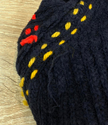 PHINGERIN 長袖カーディガン ニット ナイロン混 スプリング デニムジャケット風手編み PG1 Knit PD-212-KN-041 メンズ SIZE L フィンガリン