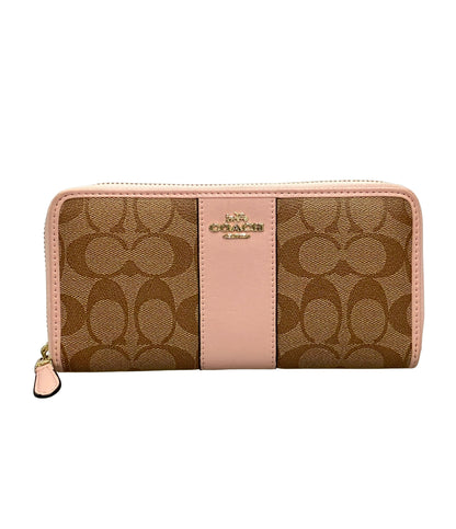 COACH ラウンドファスナー長財布 シグネチャー F54630 レディース コーチ