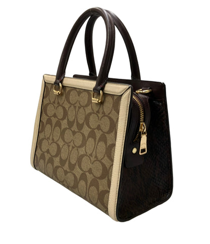 COACH ハンドバッグ ショルダーバッグ 2WAY PVC レザー シグネチャー CC142 レディース コーチ