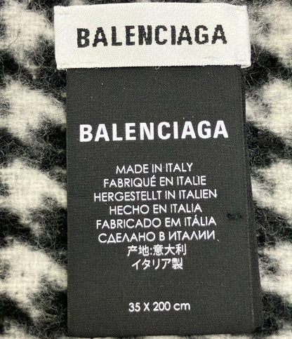 BALENCIAGA マフラー 千鳥格子柄 レディース バレンシアガ