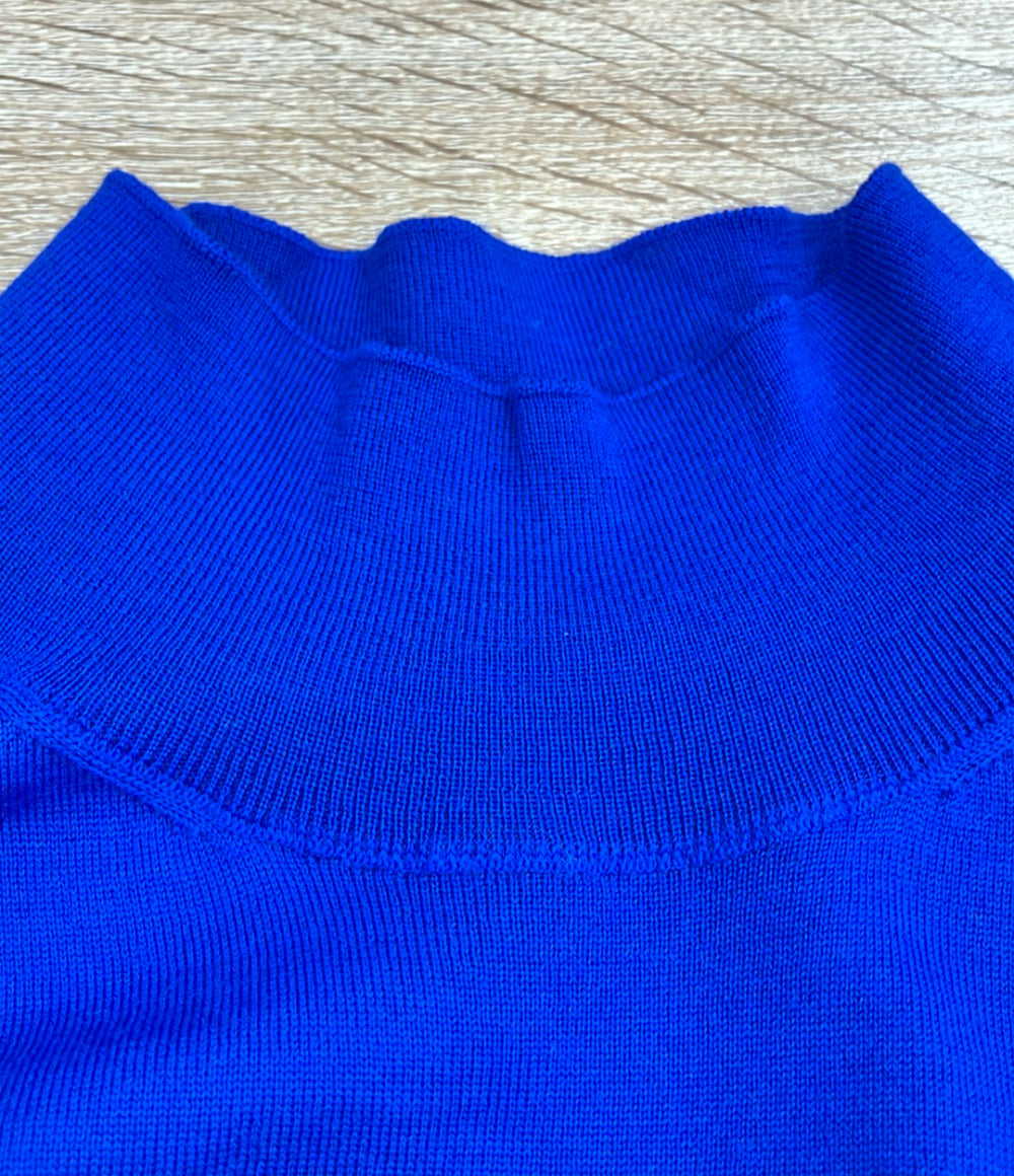 Salvatore Ferragamo 半袖ニット カラーブロック blue×black レディース SIZE S サルヴァトーレフェラガモ