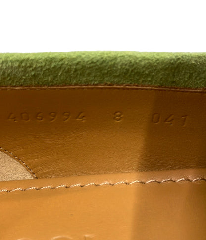 美品 GUCCI スウェードビットローファー 406994 メンズ SIZE 8 グッチ