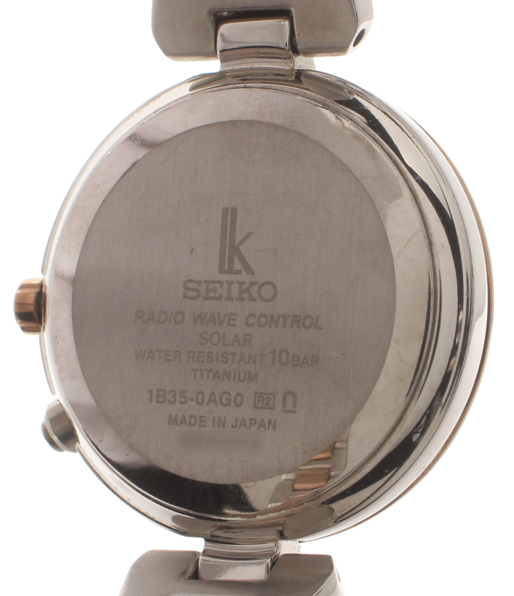 SEIKO 腕時計 電波ソーラー ルキア lK ソーラー 1B35-0AG0 レディース セイコー