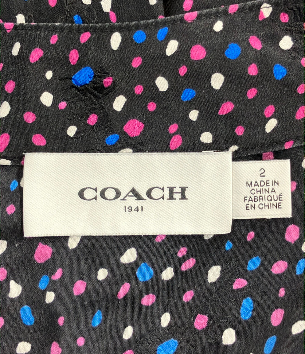 COACH 長袖 ブラウス シルク 1151 レディース SIZE 2 コーチ