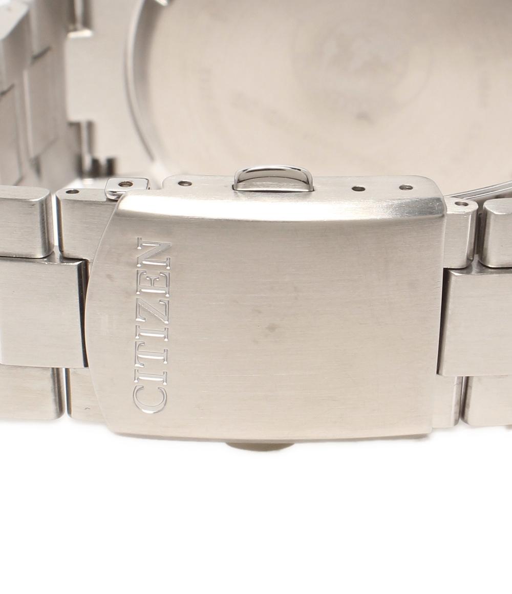 美品 CITIZEN 腕時計 エコドライブ ソーラー ブラック E820-S122635 メンズ シチズン