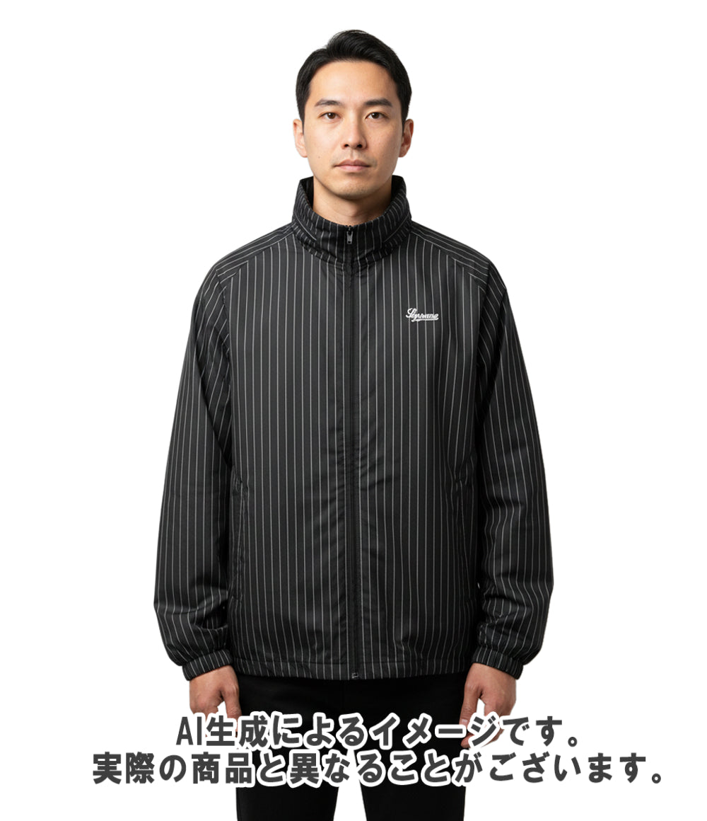Supreme トラックジャケット フード収納 Reflective Pinstripe