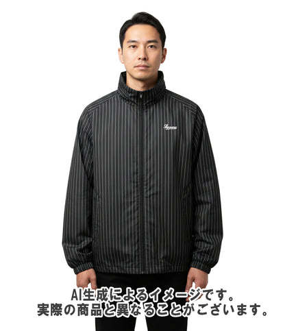 Supreme トラックジャケット フード収納 Reflective Pinstripe TrackJacket メンズ SIZE L シュプリーム