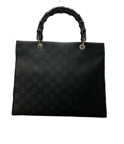 美品 GUCCI トートバッグ GG柄 バンブー 002 1010 001956 レディース グッチ