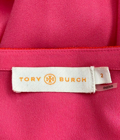 トリーバーチ 長袖 刺繍入りワンピース レディース SIZE 2 Tory Burch
