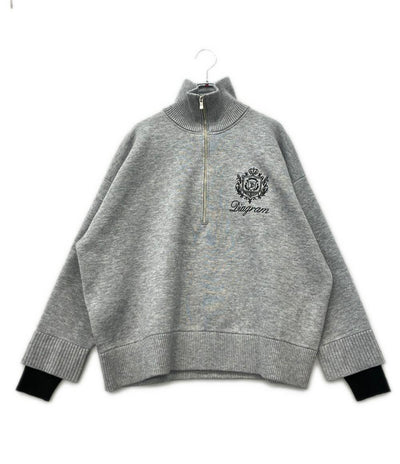 Diagram 長袖 ハーフジップ ニット レディース SIZE 36 ダイアグラム