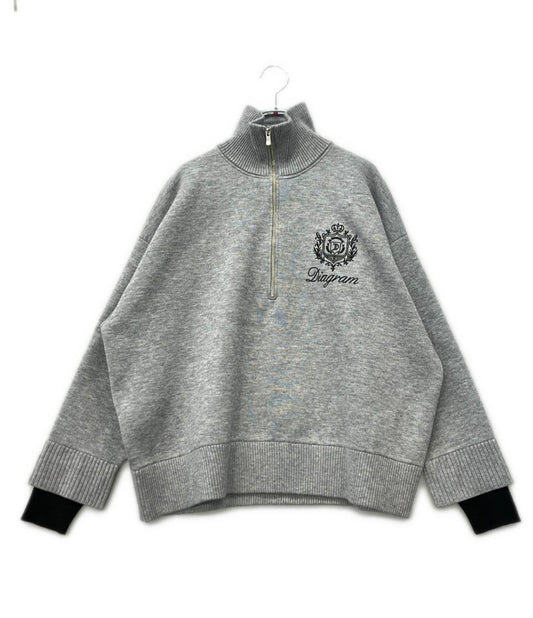 Diagram 長袖 ハーフジップ ニット レディース SIZE 36 ダイアグラム