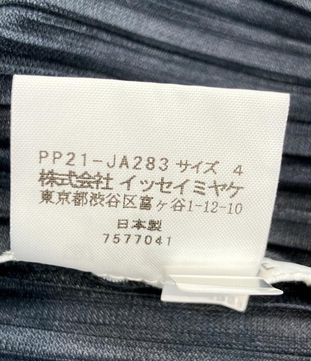 美品 PLEATS PLEASE 長袖カーディガン  プリーツロングカーディガン PP21-JA283 レディース SIZE 4 (XL) プリーツプリーズ