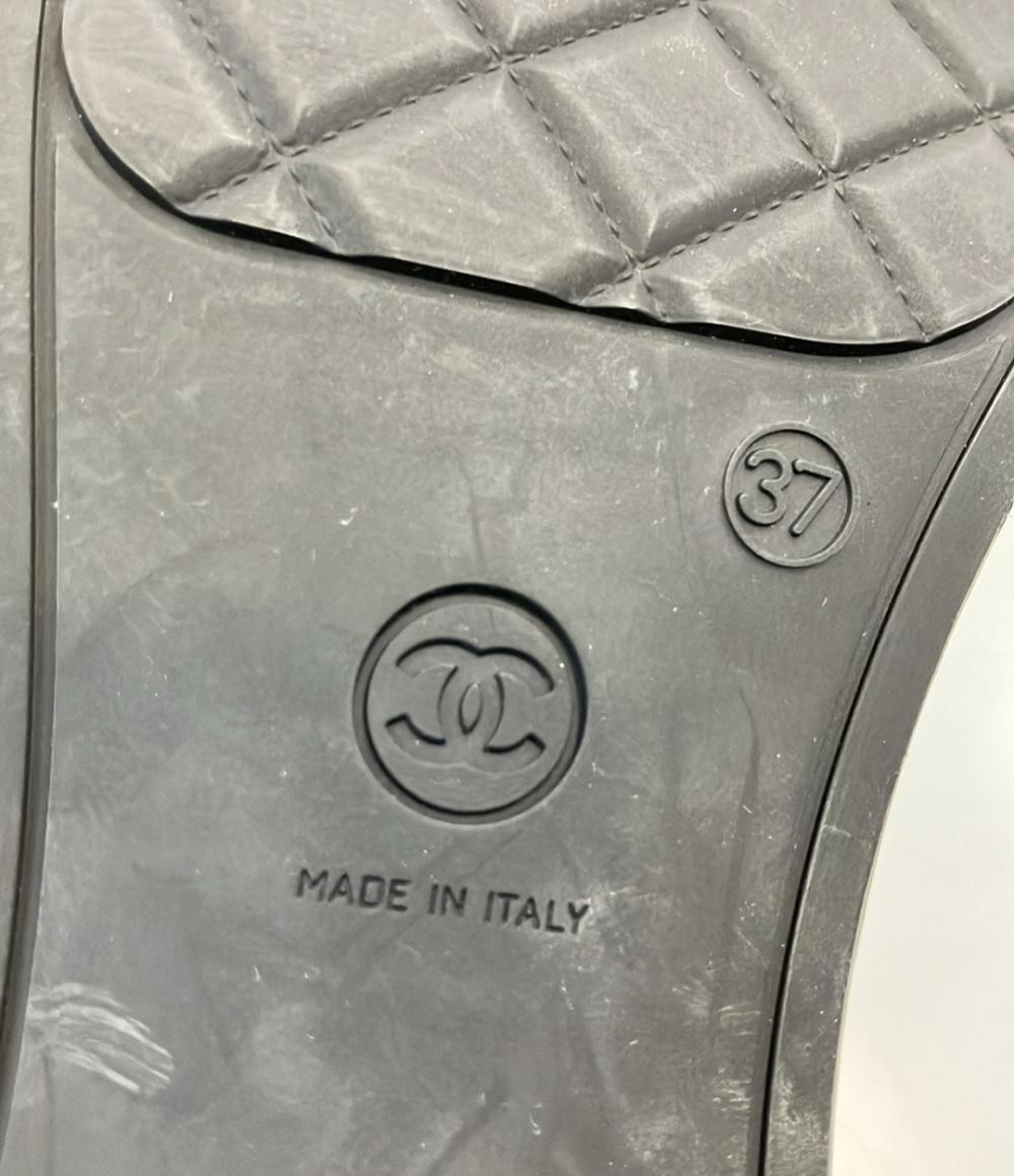 CHANEL ロングレインブーツ キルティング ココマーク レディース SIZE 37 シャネル