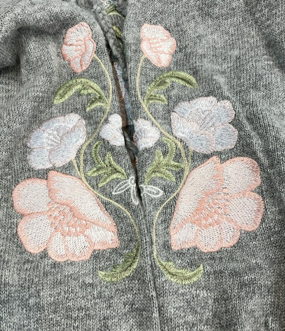 グレースコンチネンタル フラワー刺繍ニットワンピース レディース SIZE 36 (XS) GRACE CONTINENTAL