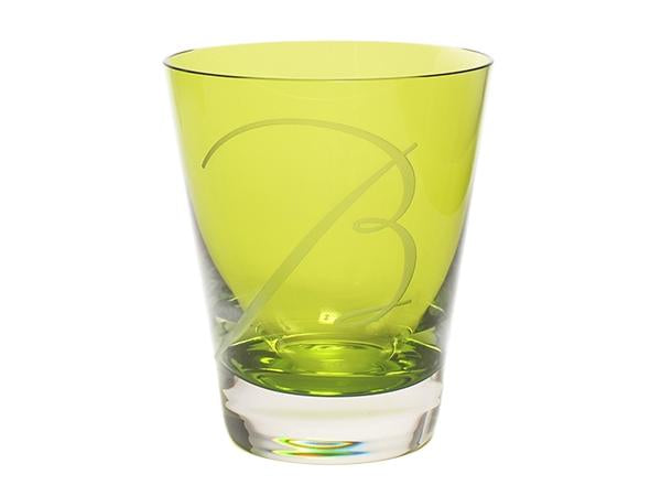 Baccarat グラス タンブラー モザイク Bマーク ライトグリーン バカラ
