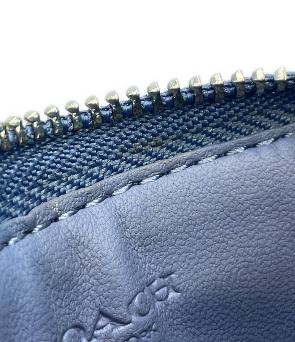 美品 コーチ カードケース コインケース チェーン付き シグネチャー レディース COACH