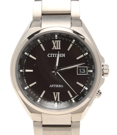 美品 シチズン 腕時計 アテッサ ATTESA ソーラー ブラック CB1120-50G メンズ CITIZEN