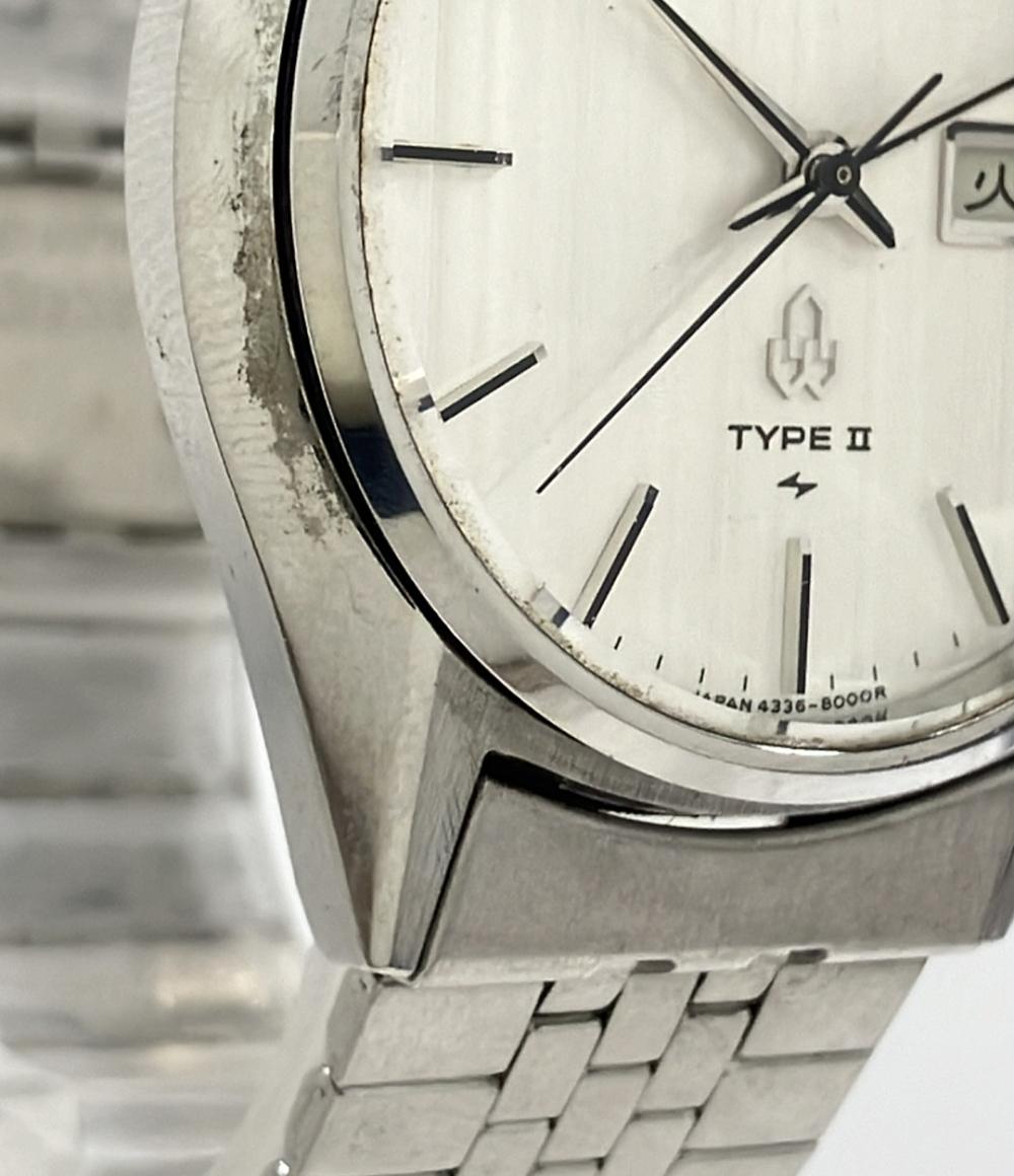 SEIKO 腕時計 TYPE II クオーツ シルバー 4336-8000 メンズ セイコー 