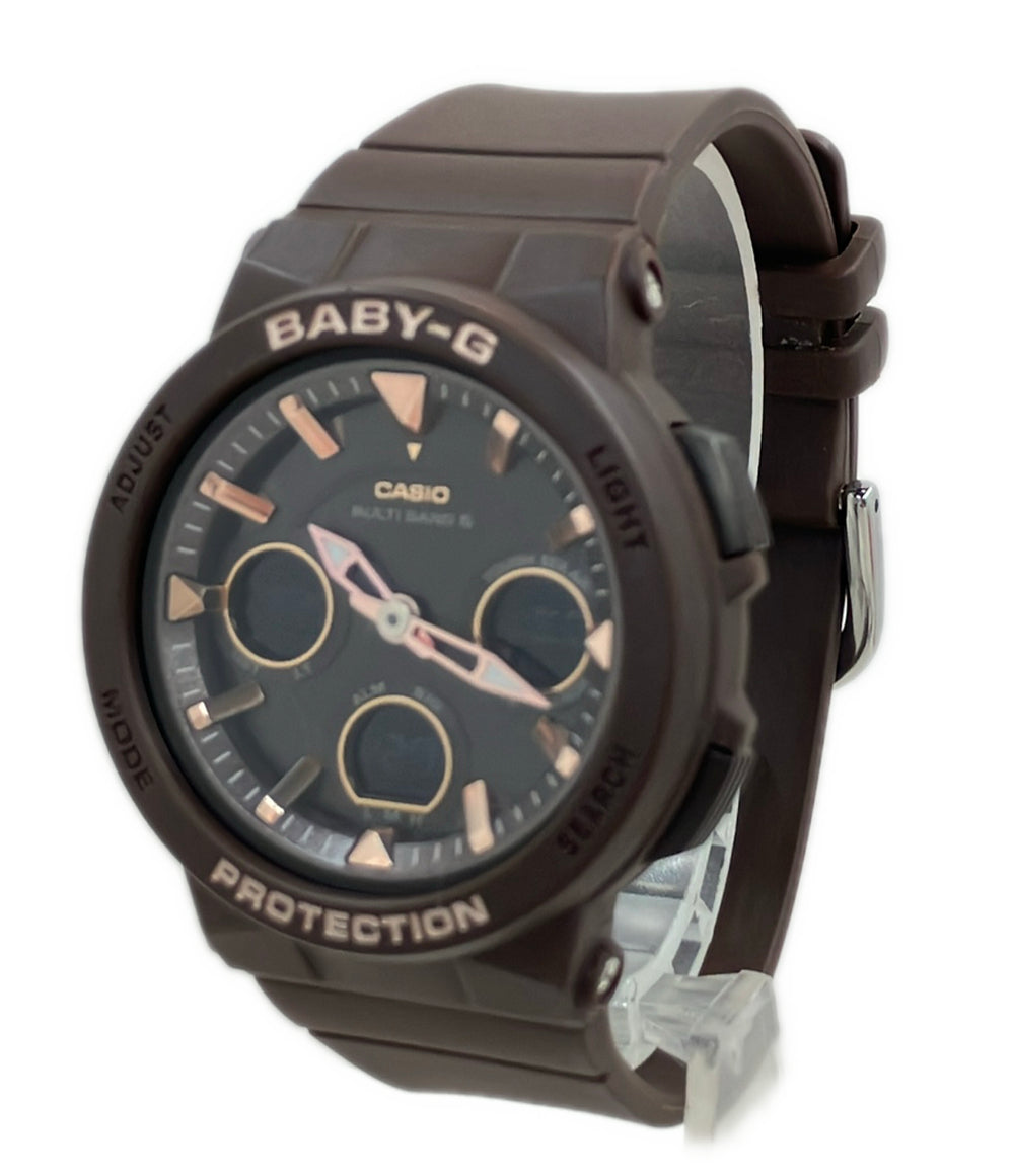 美品 CASIO 腕時計 Baby-G ソーラー ブラウン BGA-2510 レディース カシオ