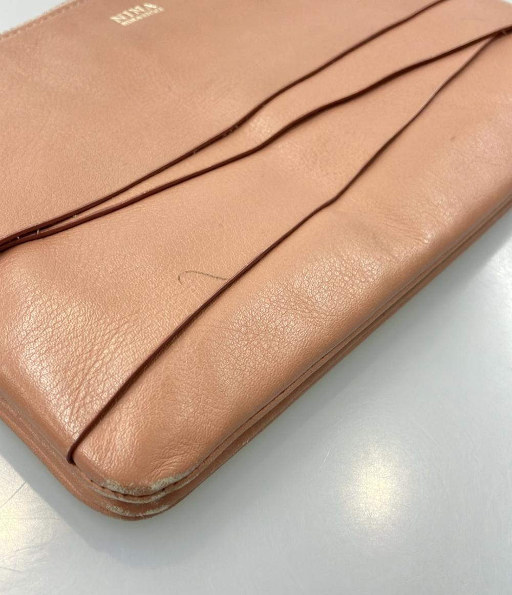 ニナリッチ ショルダーバッグ クラッチバッグ 2way レザー 鞄 ブランド レディース オレンジ NINA RICCI NINA RICCI - ニナリッチ ショルダーバッグ クラッチバッグ 2way