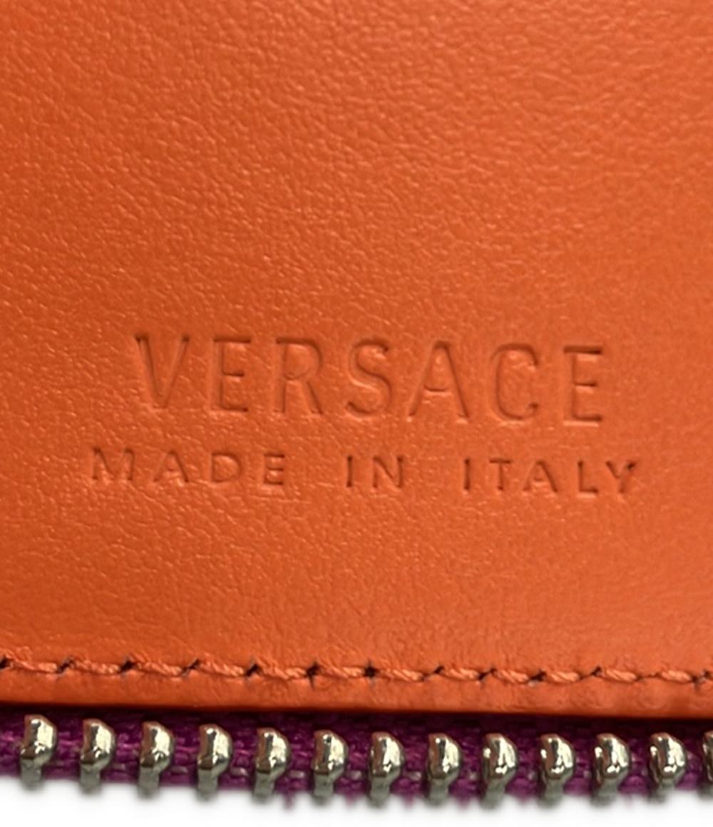 VERSACE ラウンドファスナー二つ折り財布 レディース ヴェルサーチ
