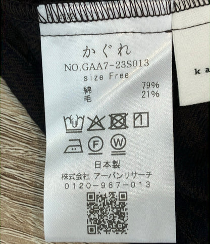 kagure URBAN RESEARCH M 長袖シャツ ブラウス シャドーチェックドロストカーディガン GAA7-23S013 レディース SIZE Free (M) かぐれ