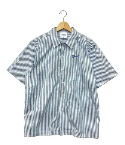 美品 グランド コレクション 半袖ストライプシャツ メンズ SIZE M GRAND COLLECTON