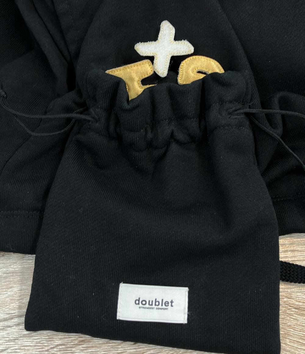 doublet パーカー スウェット ストリート トプルオーバーフーディー ベルクロ D.I.Y ALPHABET HOODIE メンズ SIZE XL ダブレット