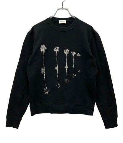 SAINT LAURENT パームツリープリント スウェット レディース SIZE S サンローラン
