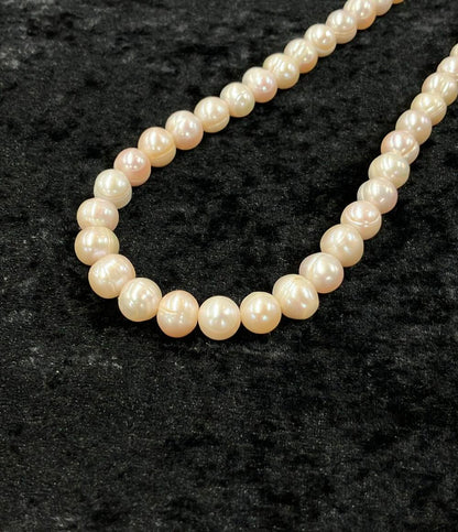 ネックレス オーバルパール 8-10mm レディース