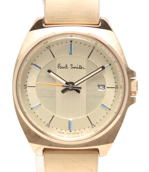 Paul Smith 腕時計 クローズドアイズ ミニ クオーツ ゴールド 1016