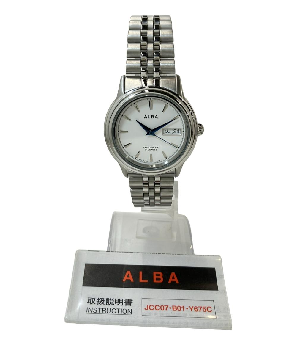 ALBA・SEIKO（7S26 ）オートマチック SEIKO ALBA アルバ 7S26-KPD0 裏スケ 自動巻き 腕時計 - メルカリ