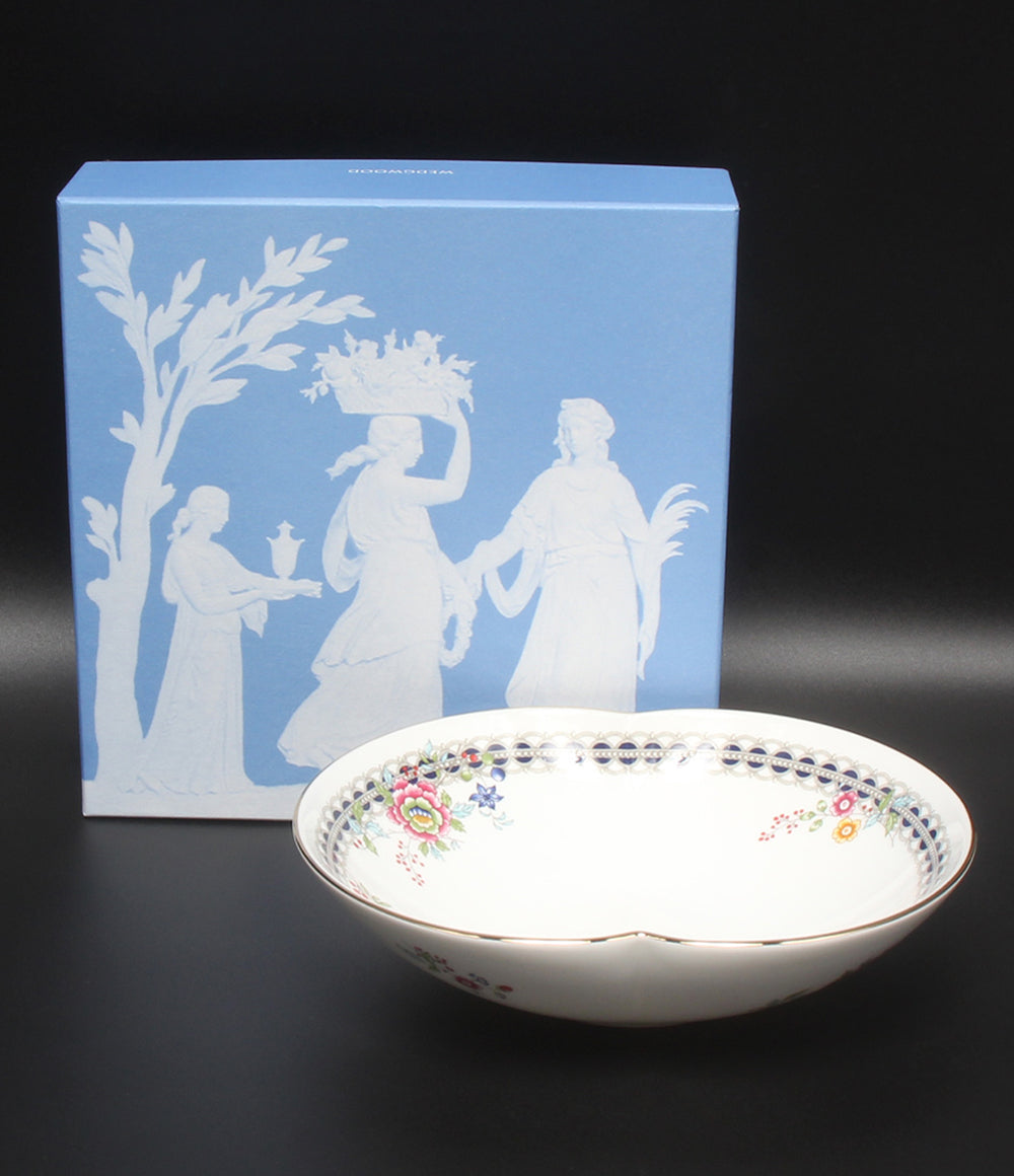 美品 WEDGWOOD マリアージュボール 皿 20cm レースピオニー ウエッジウッド