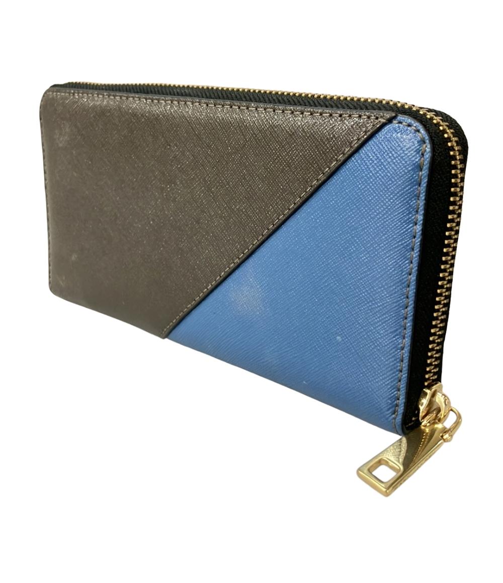 美品 マークジェイコブス ラウンドファスナー長財布 メンズ MARC JACOBS