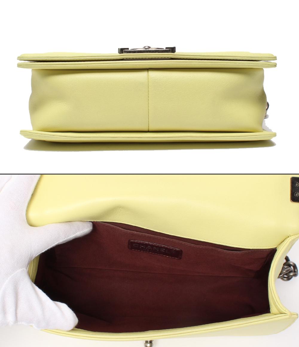 シャネル チェーンショルダーバッグ 肩掛け 斜め掛け ヴィンテージシルバー金具 Vステッチ ボーイシャネル レディース CHANEL