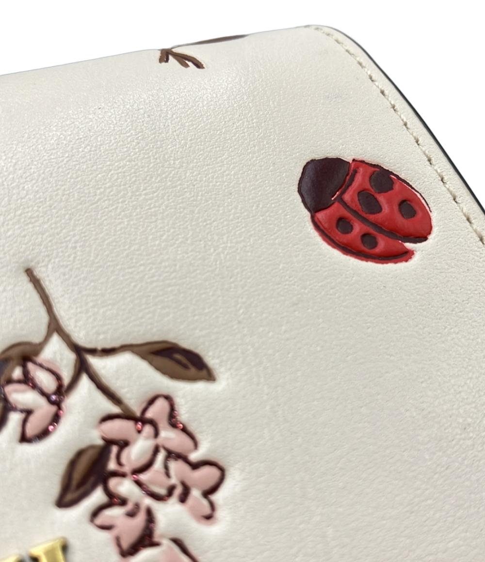 COACH 二つ折り財布 レディバグ フローラルプリント レディース コーチ