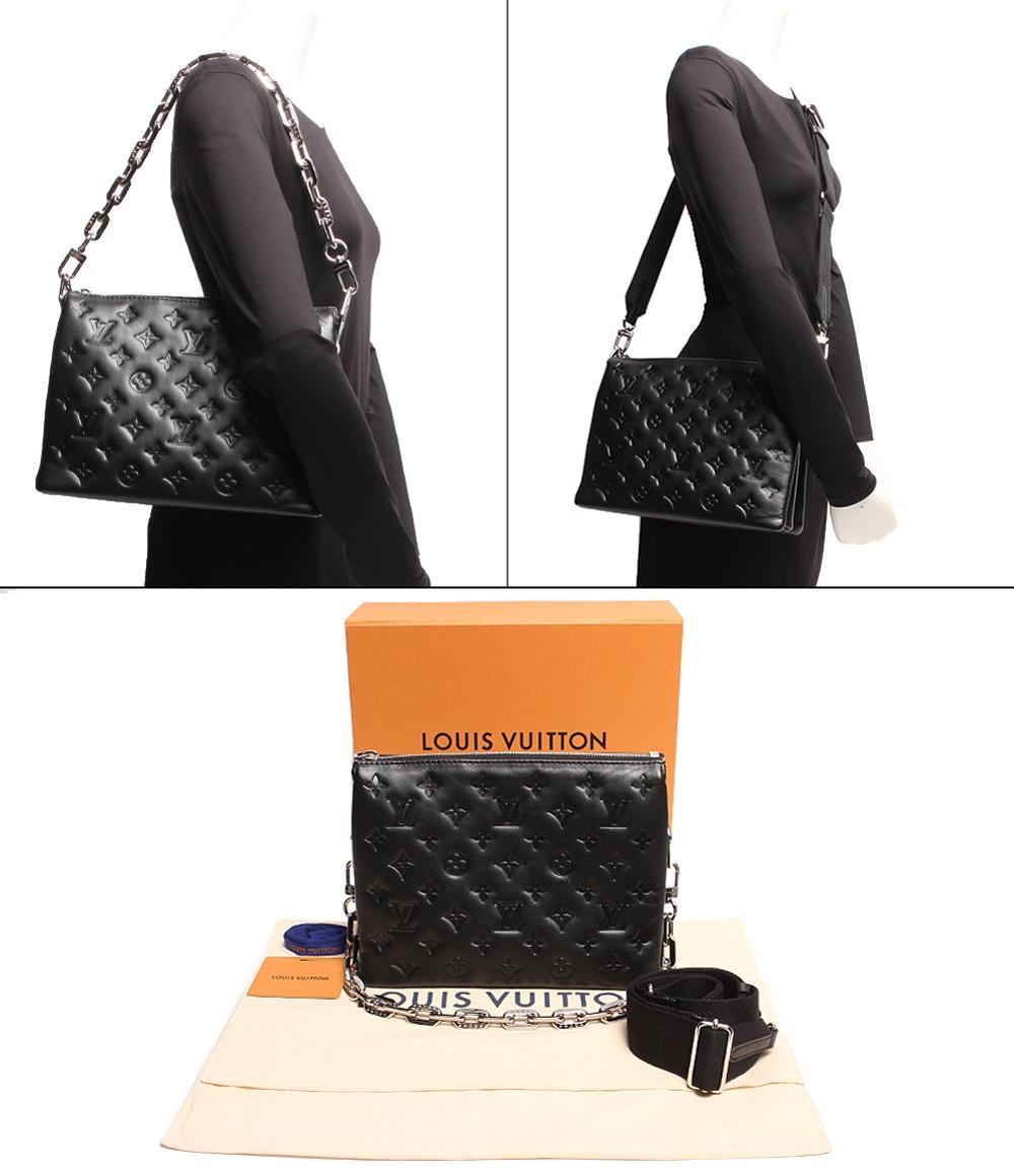 美品 ルイヴィトン 2wayレザーショルダーバッグ シルバー金具 クッサンPM モノグラム･モチーフ ラムレザー M23056 レディース Louis Vuitton