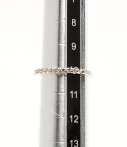 美品 リング 指輪 Pt900 ダイヤ 0.30ct ハーフエタニティ レディース SIZE 10号