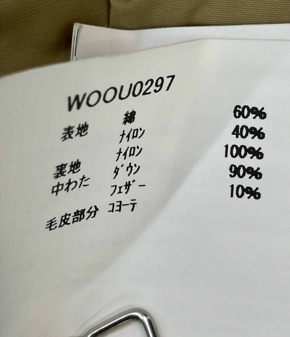 WOOLRICH ダウンジャケット カーキ ナイロン インポート WOOU0297 レディース SIZE XXS (S) ウールリッチ